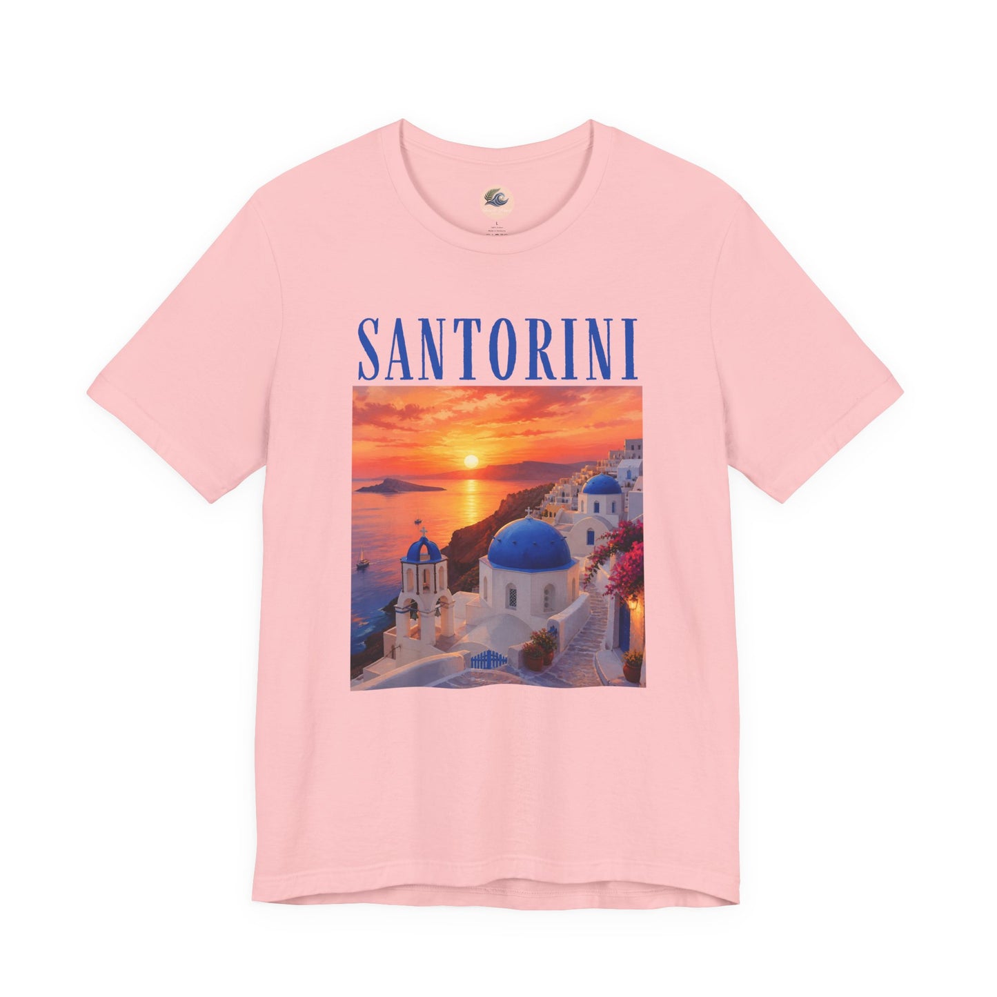 Santorini Sunset Tee — Greek Island Travel T‑Shirt