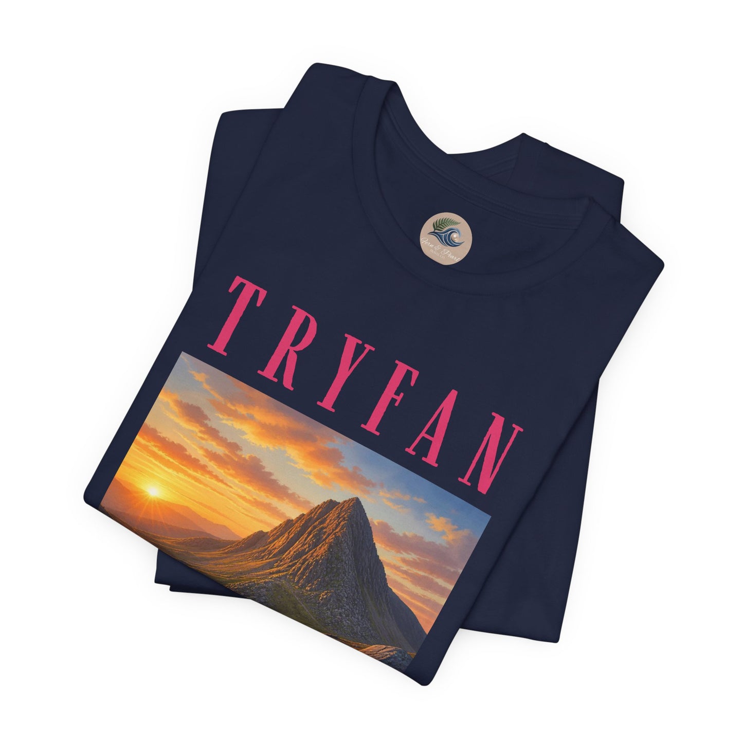 Tryfan Mountain Tee — Scenic Sunset Landscape T‑Shirt