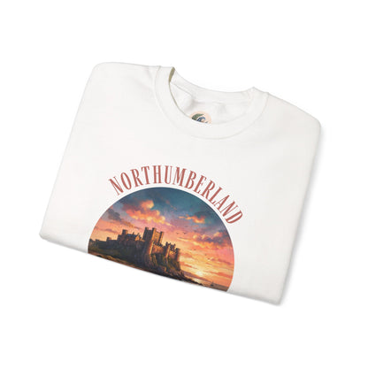 Northumberland Castle Sweatshirt — Scenic Sunset Crewneck