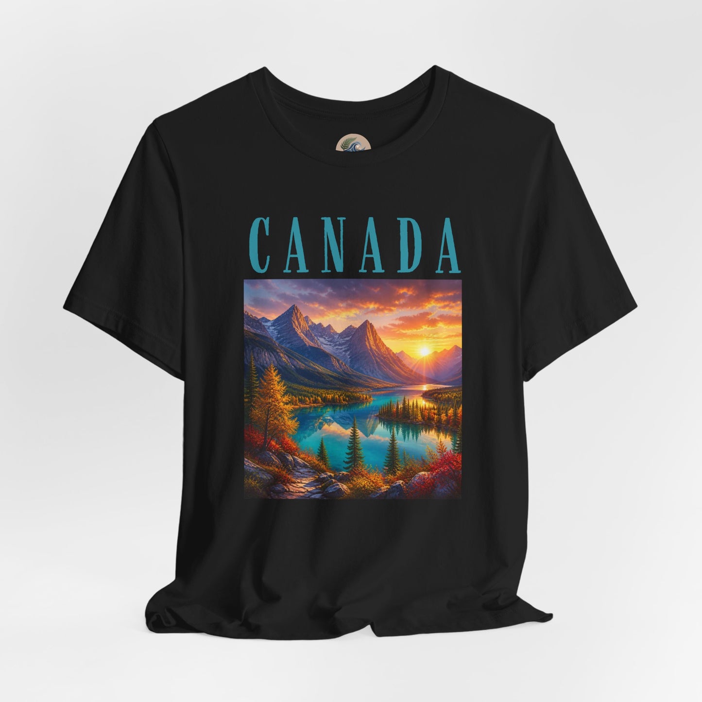 Canada Banff Scenic Mountain Tee — Sunrise Lake Landscape T‑Shirt