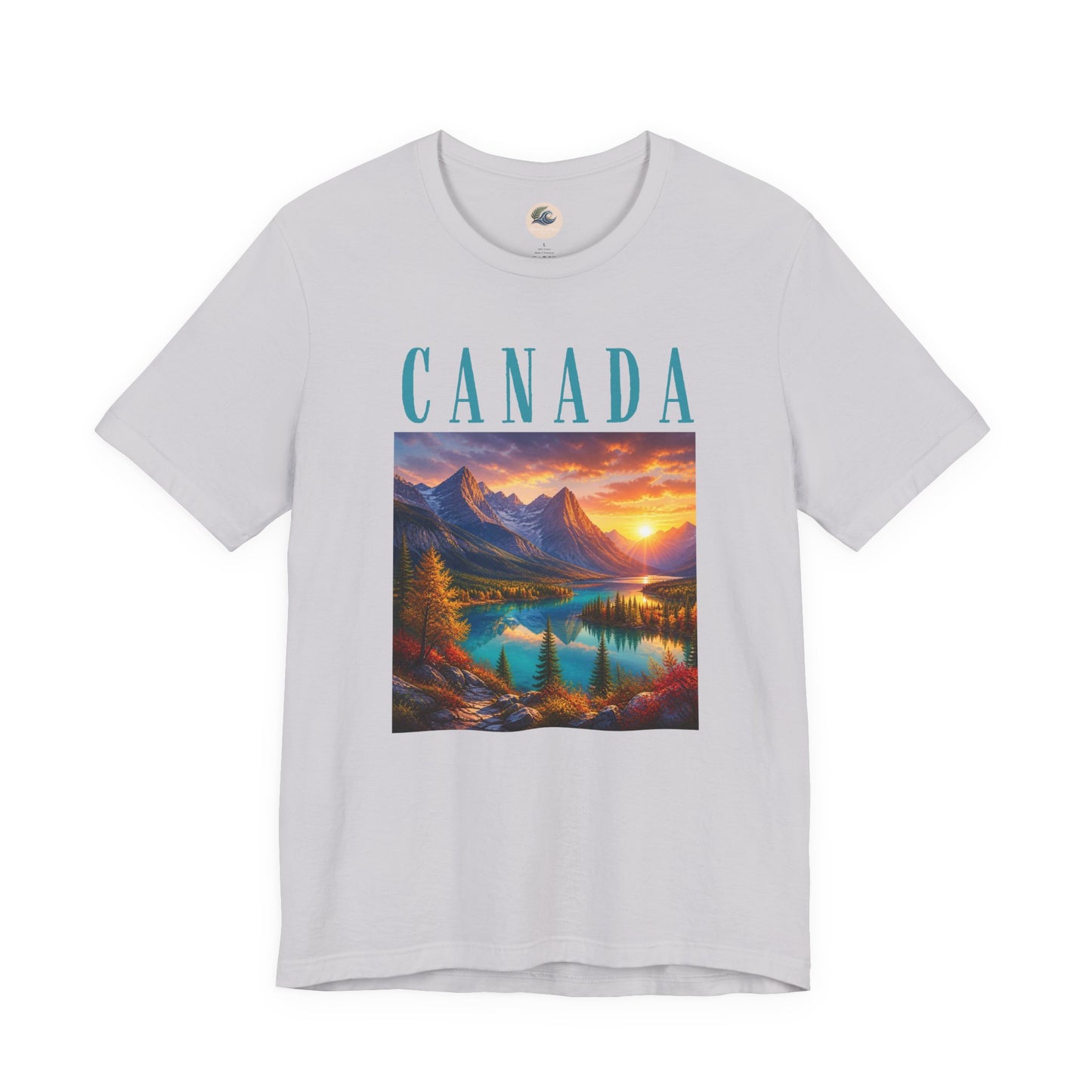 Canada Banff Scenic Mountain Tee — Sunrise Lake Landscape T‑Shirt