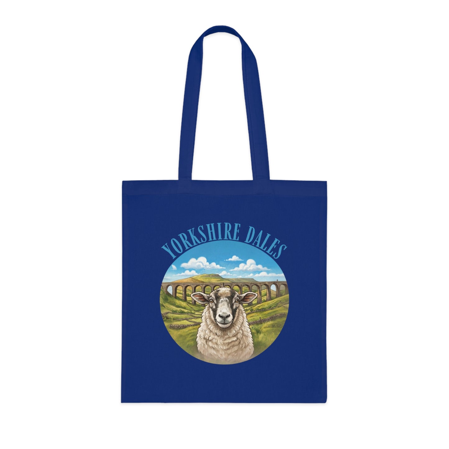 Yorkshire Dales Tote Bag – Scenic Sheep Cotton Tote for Country Lovers