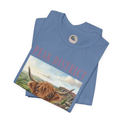 Peak District Highland Cow T‑Shirt
