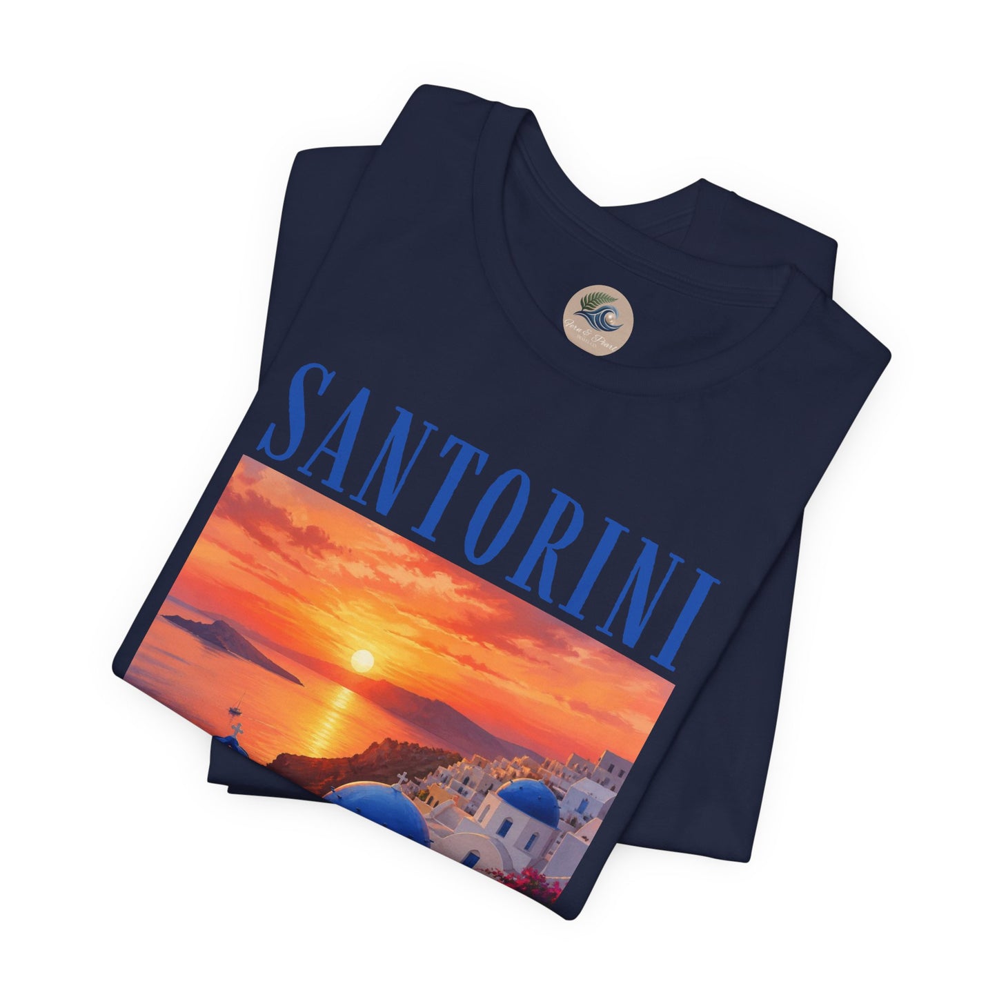 Santorini Sunset Tee — Greek Island Travel T‑Shirt