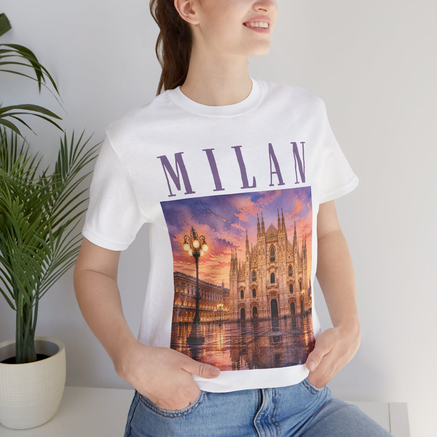 Milan Cathedral Photo Tee – Duomo di Milano Sunset T-Shirt