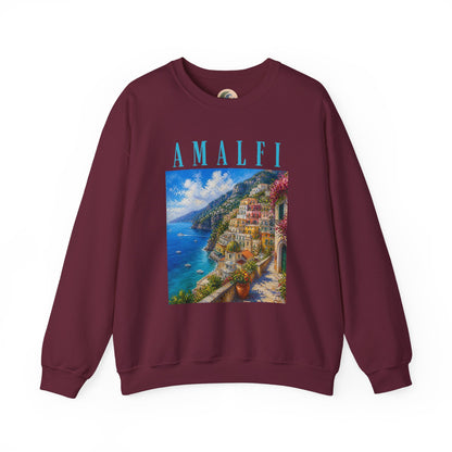 Amalfi Coast Scenic Crewneck Sweatshirt