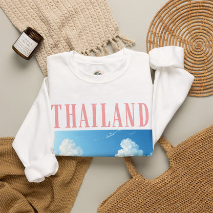 Thailand Scenic Sweatshirt — Tropical Rice Terrace Graphic Crewneck