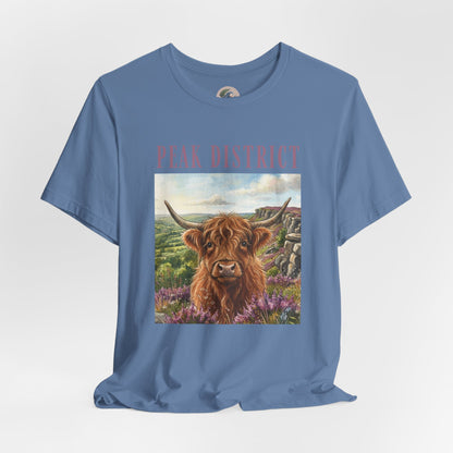 Peak District Highland Cow T‑Shirt