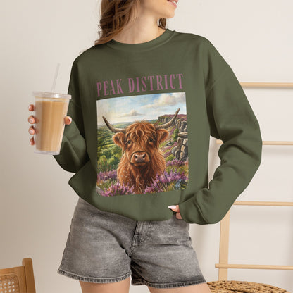 Peak District Highland Cow Sweatshirt