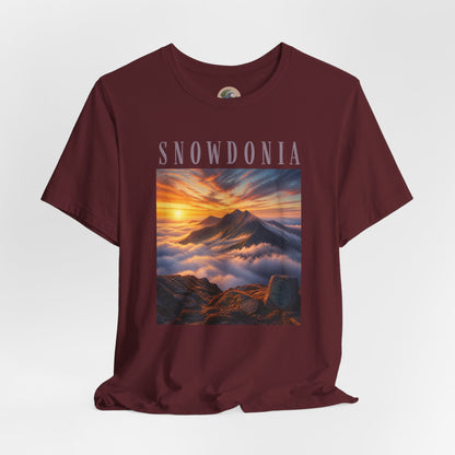 Snowdonia Mountain Sunset T‑Shirt