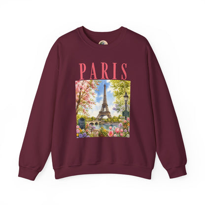 Paris Floral Eiffel Sweatshirt