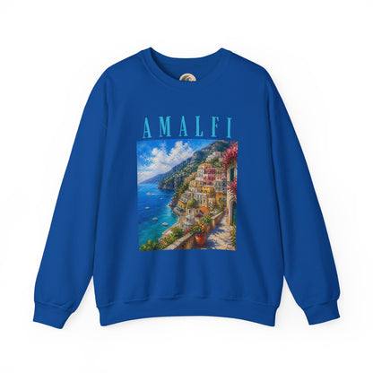 Amalfi Coast Scenic Crewneck Sweatshirt