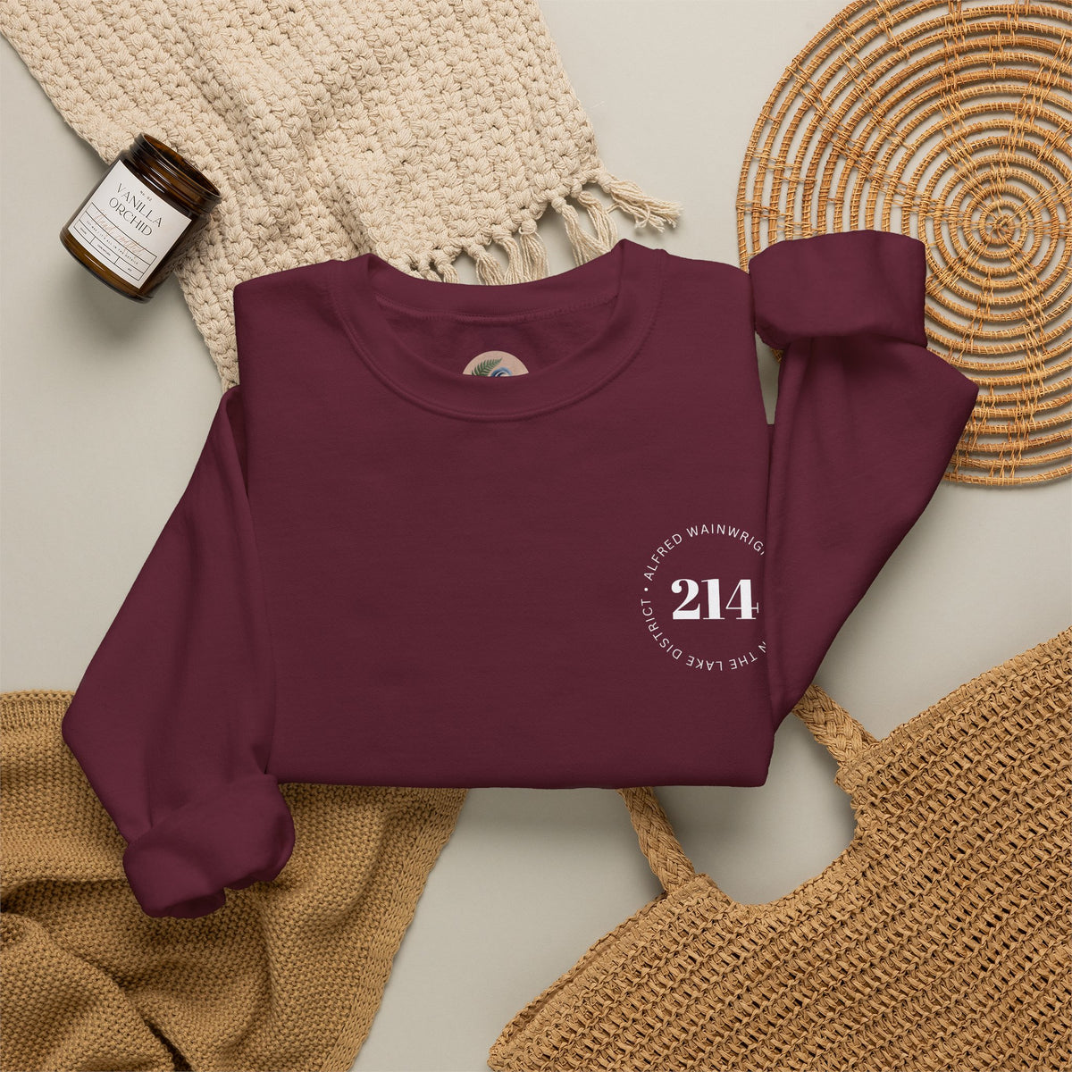 214 Wainwrights Minimalist Crewneck Sweatshirt — Small Chest Logo