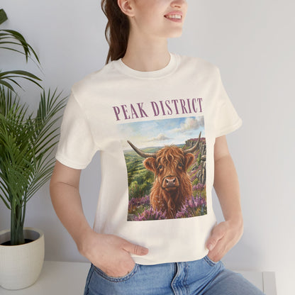 Peak District Highland Cow T‑Shirt