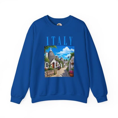 Italy Alberobello Scenic Sweatshirt — Trulli Village Travel Crewneck