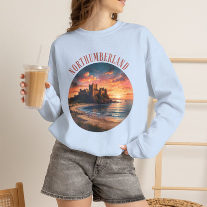 Northumberland Castle Sweatshirt — Scenic Sunset Crewneck