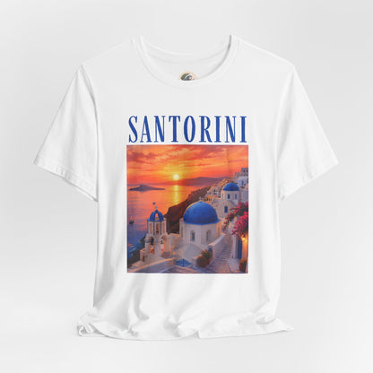 Santorini Sunset Tee — Greek Island Travel T‑Shirt