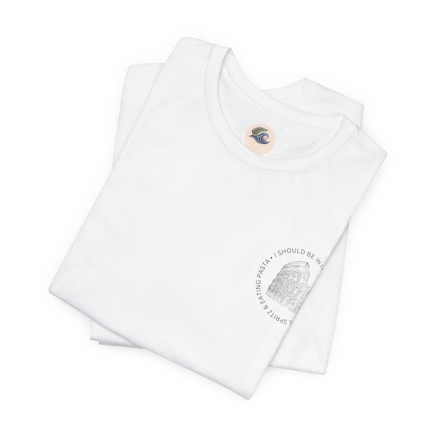 Aperol & Pasta Italy Tee — Minimalist Vintage Liberty Graphic T-Shirt