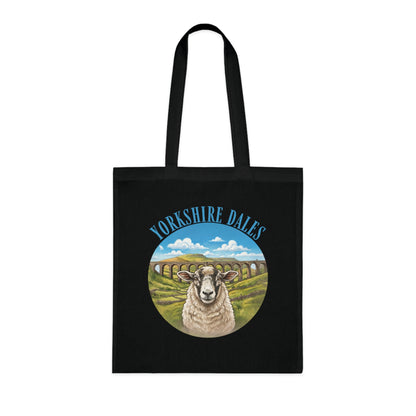 Yorkshire Dales Tote Bag – Scenic Sheep Cotton Tote for Country Lovers