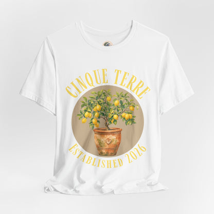 Cinque Terre Lemon Tee — Established 2026 Graphic T-Shirt