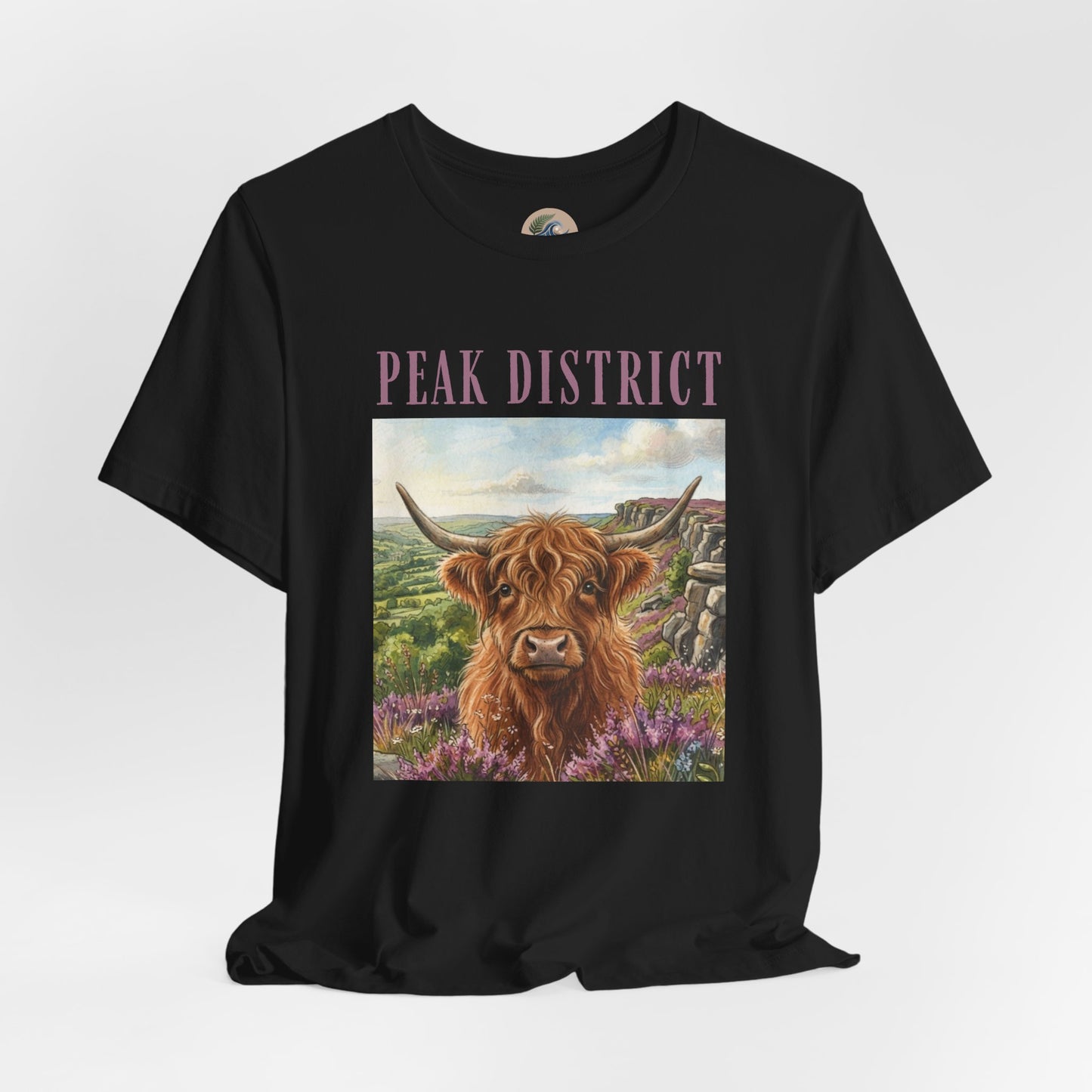 Peak District Highland Cow T‑Shirt