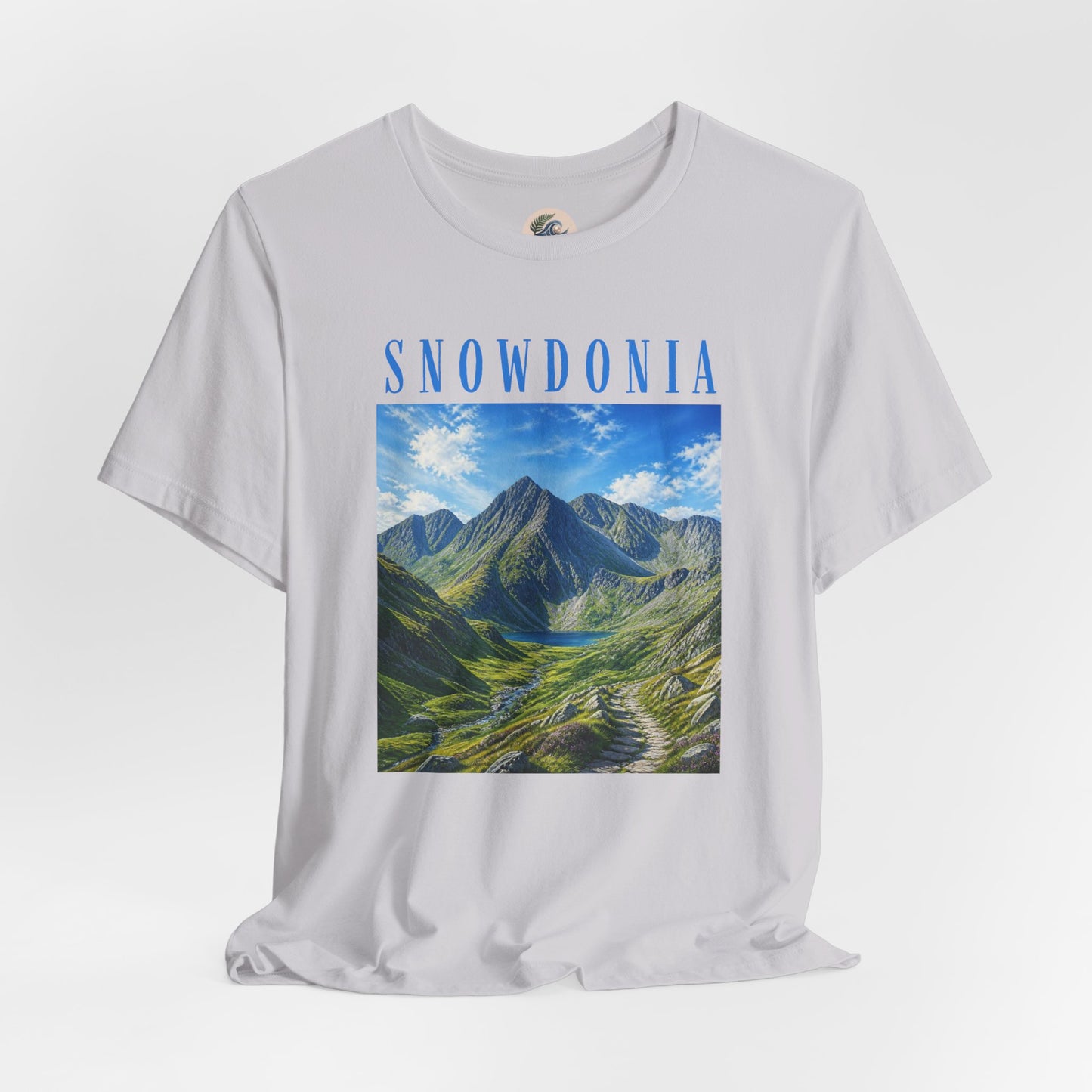 Glyderau Landscape T‑Shirt – Scenic 'SNOWDONIA' Mountain Graphic Tee