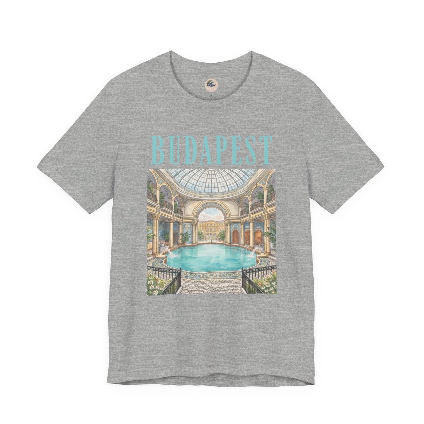 Budapest Thermal Baths Graphic Tee — Vintage Spa Travel T-Shirt