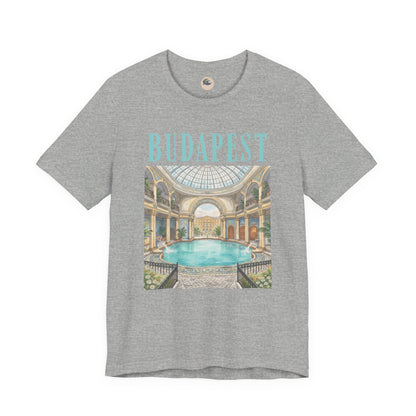 Budapest Thermal Baths Graphic Tee — Vintage Spa Travel T-Shirt