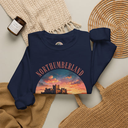 Northumberland Castle Sweatshirt — Scenic Sunset Crewneck