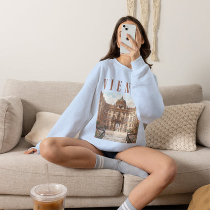 Vienna Palace Crewneck Sweatshirt — Vintage Vienna Travel Sweatshirt