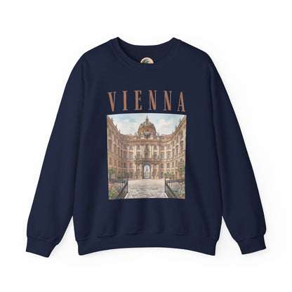 Vienna Palace Crewneck Sweatshirt — Vintage Vienna Travel Sweatshirt