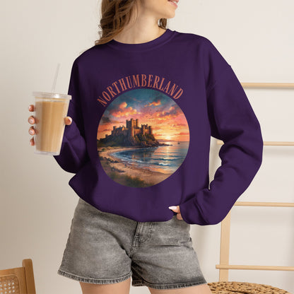Northumberland Castle Sweatshirt — Scenic Sunset Crewneck