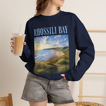 Rhossili Bay Scenic Crewneck Sweatshirt