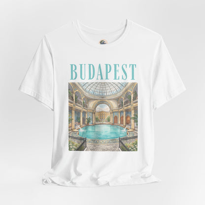 Budapest Thermal Baths Graphic Tee — Vintage Spa Travel T-Shirt