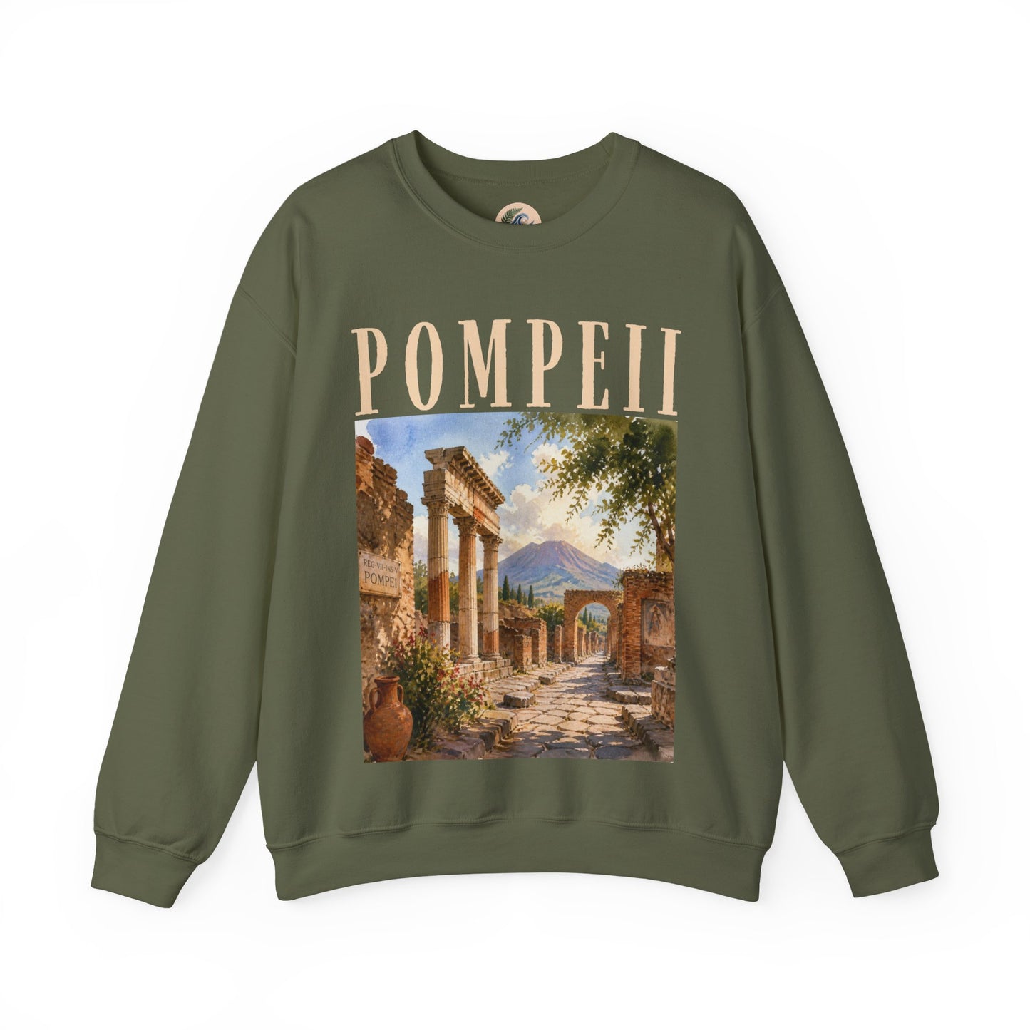 Pompeii Ruins Vintage Crewneck Sweatshirt