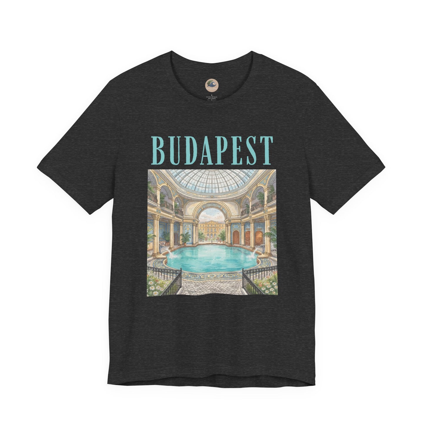 Budapest Thermal Baths Graphic Tee — Vintage Spa Travel T-Shirt