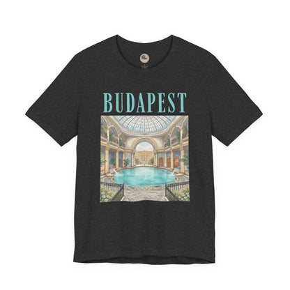 Budapest Thermal Baths Graphic Tee — Vintage Spa Travel T-Shirt