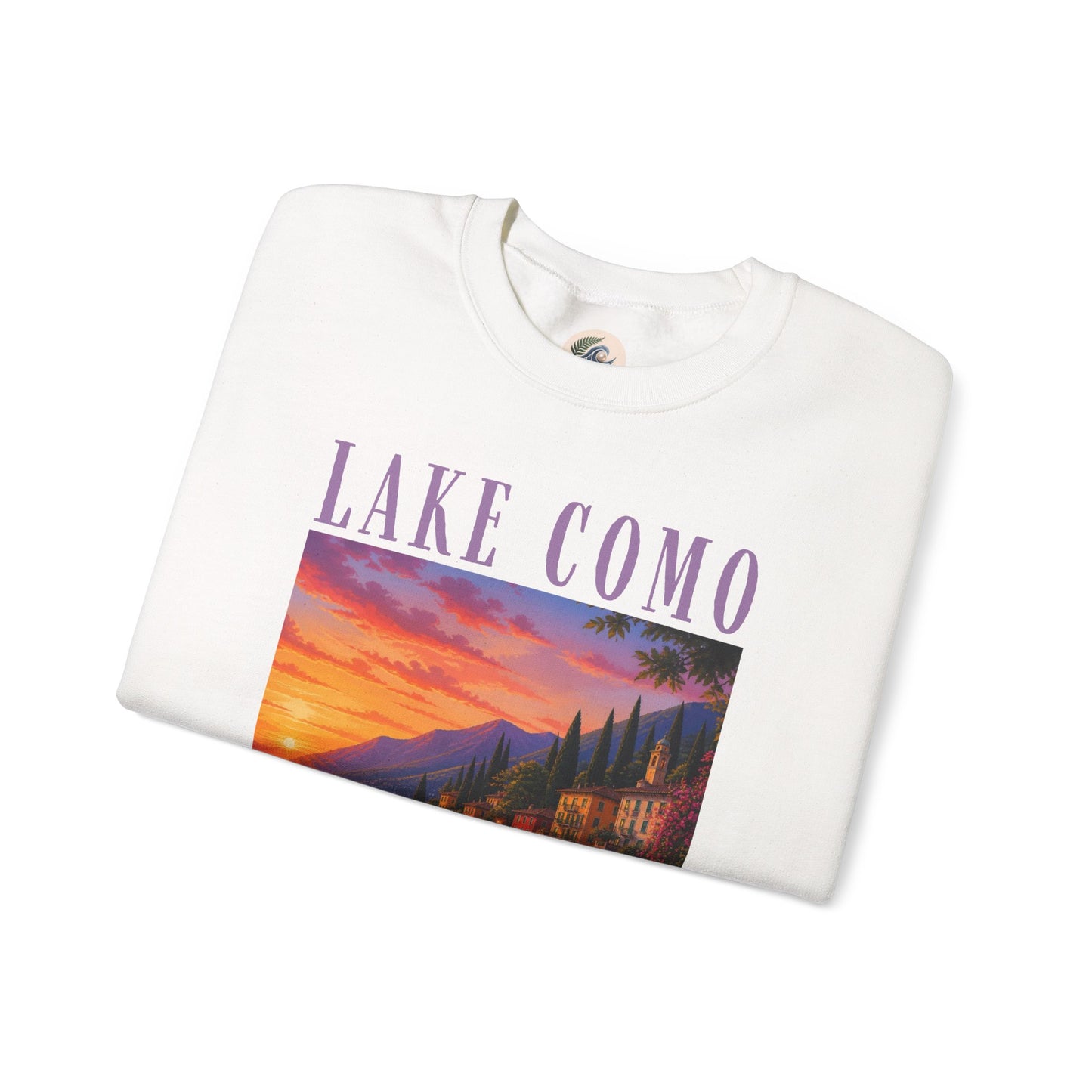 Lake Como Sunset Crewneck Sweatshirt