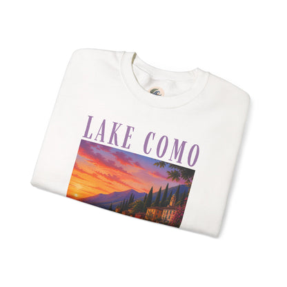 Lake Como Sunset Crewneck Sweatshirt