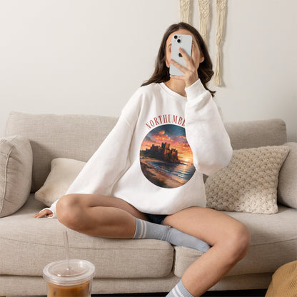 Northumberland Castle Sweatshirt — Scenic Sunset Crewneck