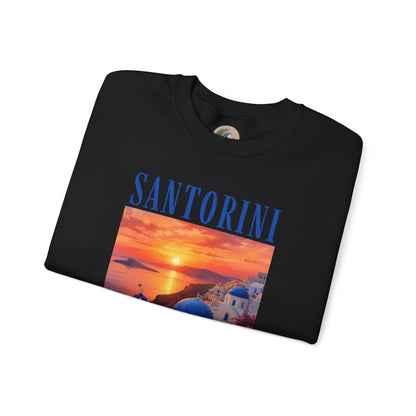 Santorini Sunset Sweatshirt — Greek Island Travel Crewneck
