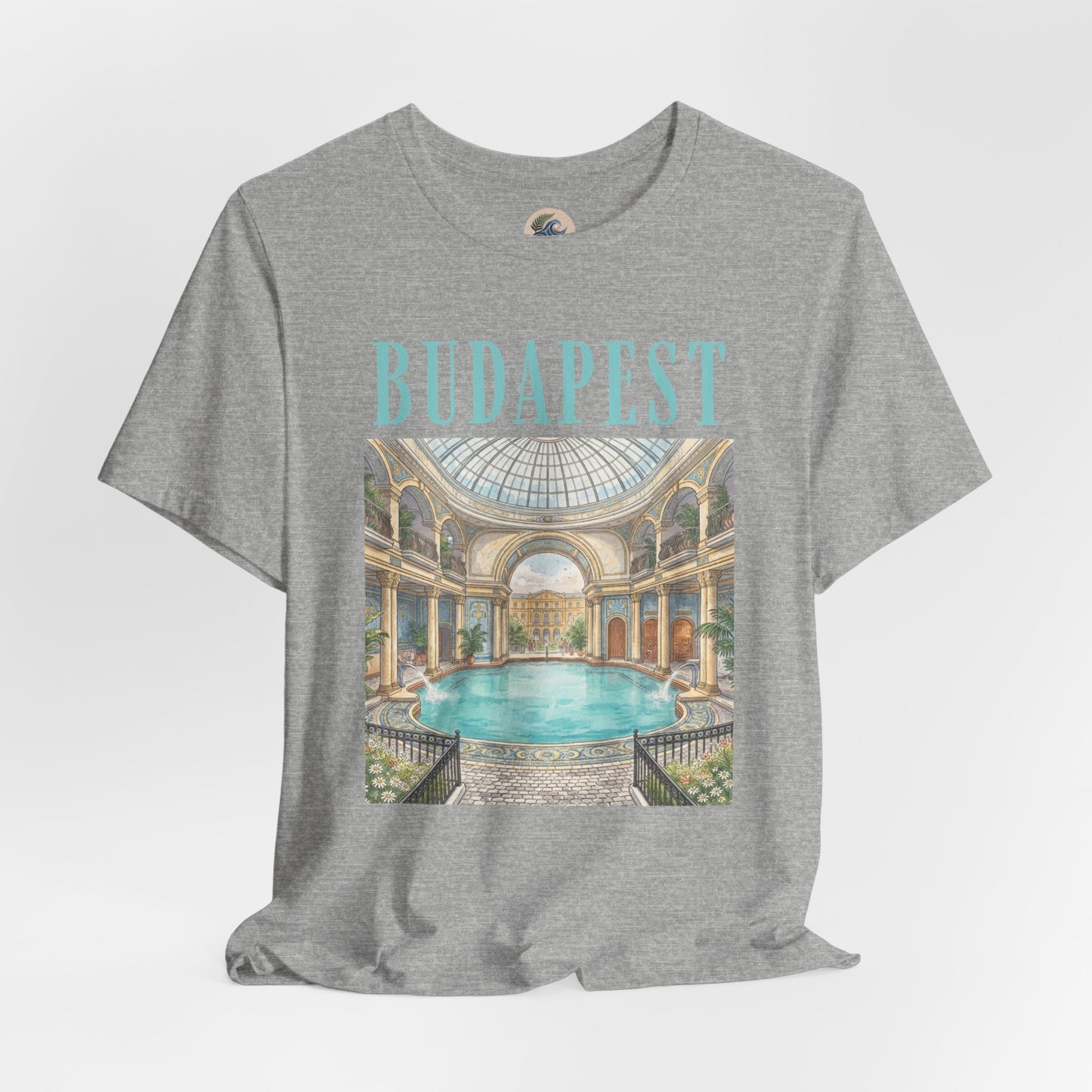 Budapest Thermal Baths Graphic Tee — Vintage Spa Travel T-Shirt