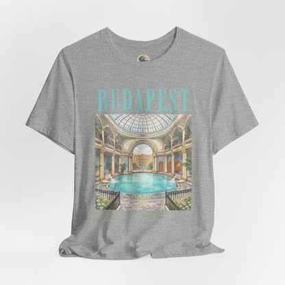 Budapest Thermal Baths Graphic Tee — Vintage Spa Travel T-Shirt