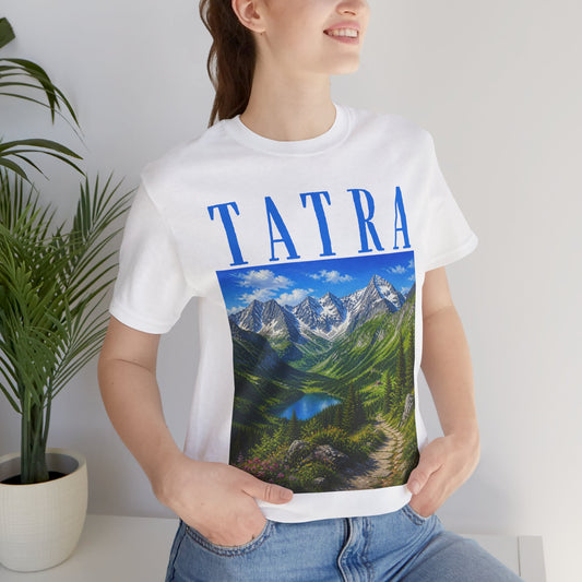 Tatra Mountains Scenic Tee — Mountain Landscape Graphic T-Shirt