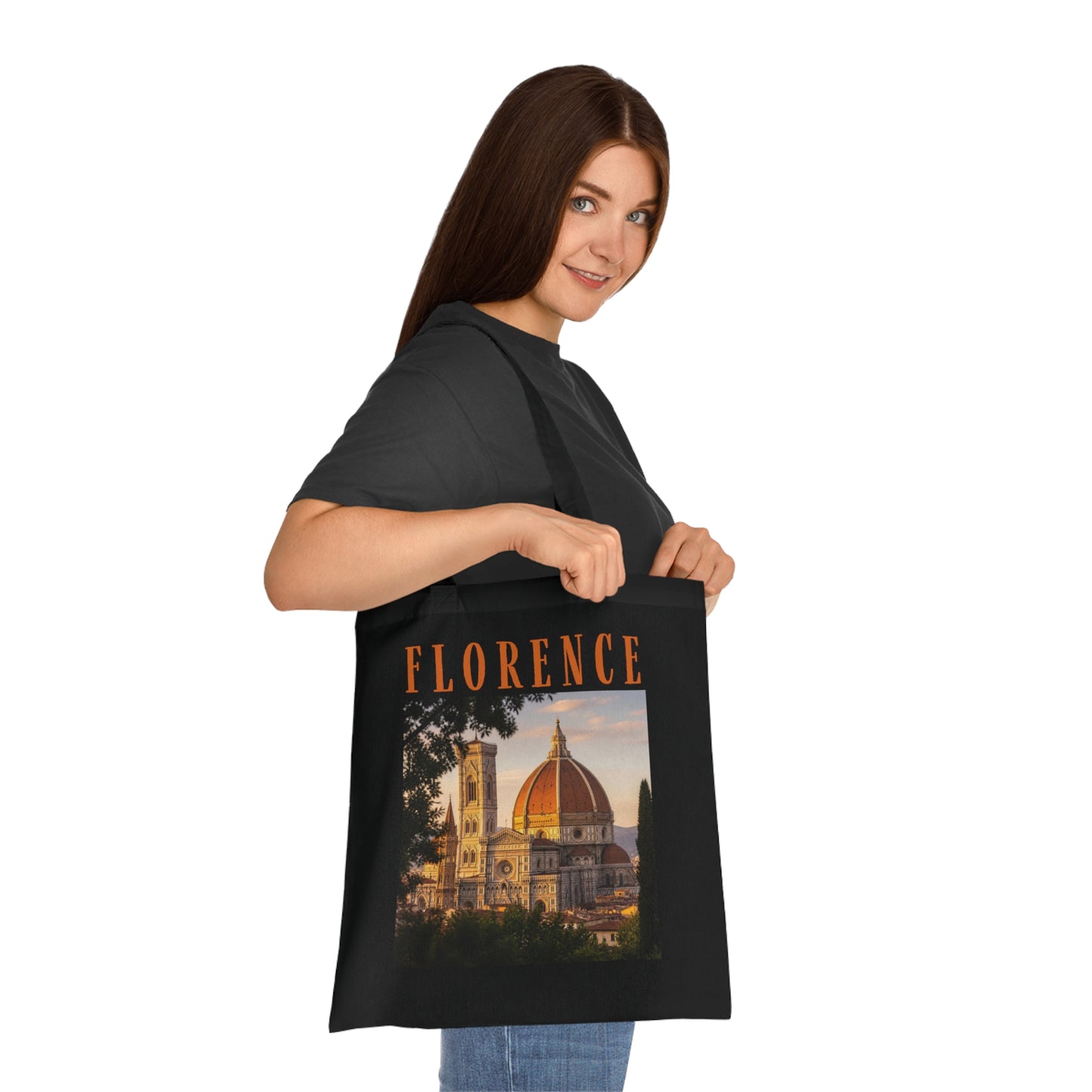 Florence Photo Tote Bag — Duomo Cathedral Travel Cotton Tote