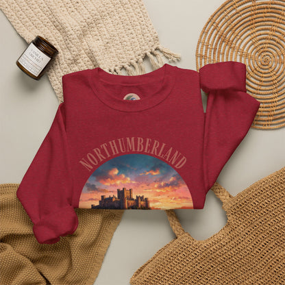 Northumberland Castle Sweatshirt — Scenic Sunset Crewneck