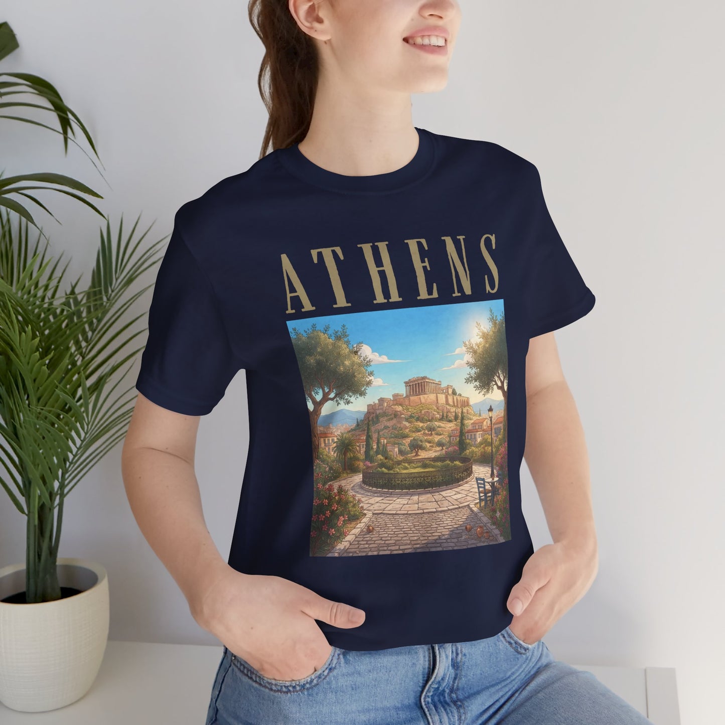 Athens Scenic Tee — Vintage Acropolis Travel T‑Shirt