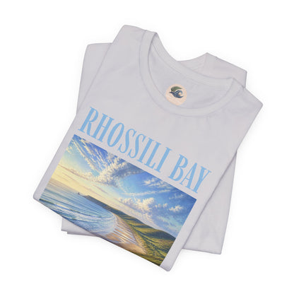 Rhossili Bay Scenic Tee — Coastal Landscape Graphic T-Shirt