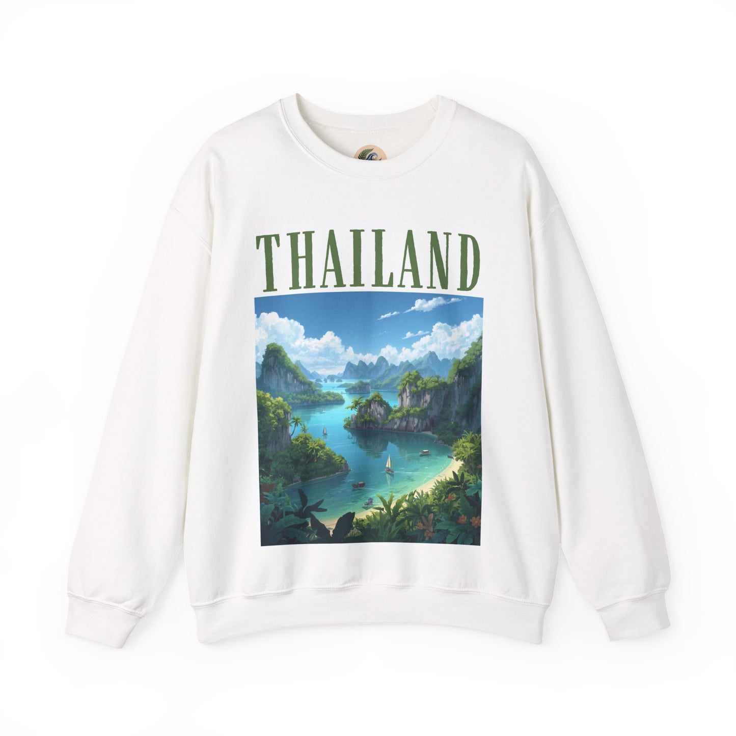 Thailand Scenic Crewneck Sweatshirt – Tropical Island Graphic