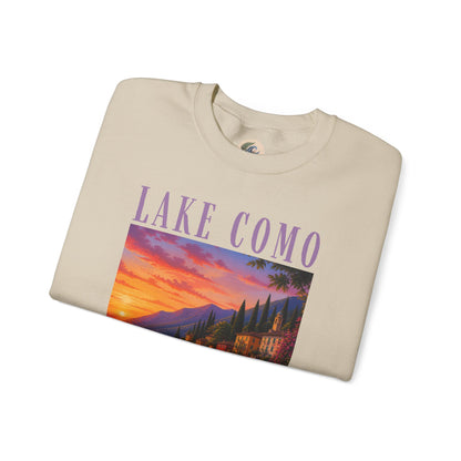 Lake Como Sunset Crewneck Sweatshirt